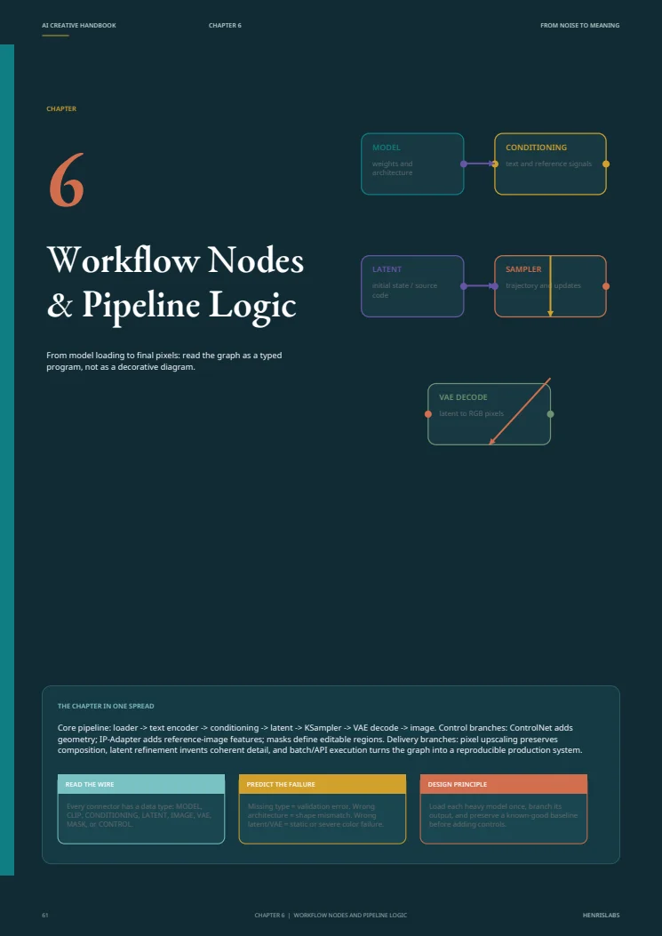 Handbook chapter opener on workflow nodes and pipeline logic.
